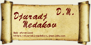 Đurađ Medakov vizit kartica